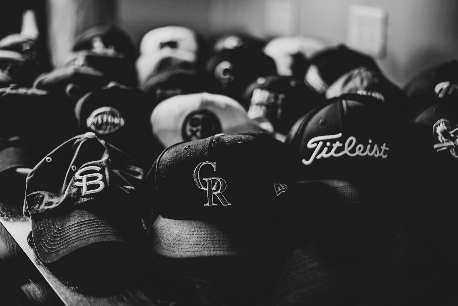 black and white fitted caps Imperial Hats