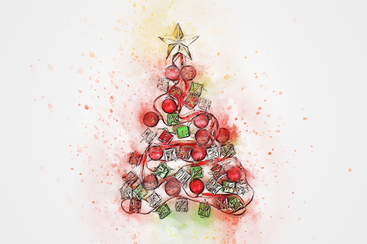 Photo by ractapopulous christmas, fir, gift, art, abstract, watercolor, vintage, colorful, t-shirt, artistic, design, aquarelle, paint splatter, digital art, digital paint, drawing, christmas, christmas, christmas, christmas, christmas Seasonal (DTF Transfer Design Ideas): Holiday, Sports, and Event Themes That Sell